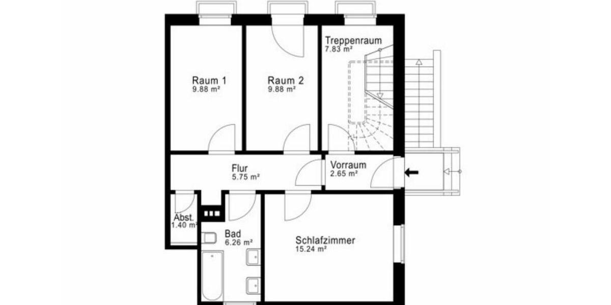 Etagenwohnung Hamburg Billstedt - 5 Zimmer, 102 m&sup2;, 2.200&euro; | Angebot:26086993