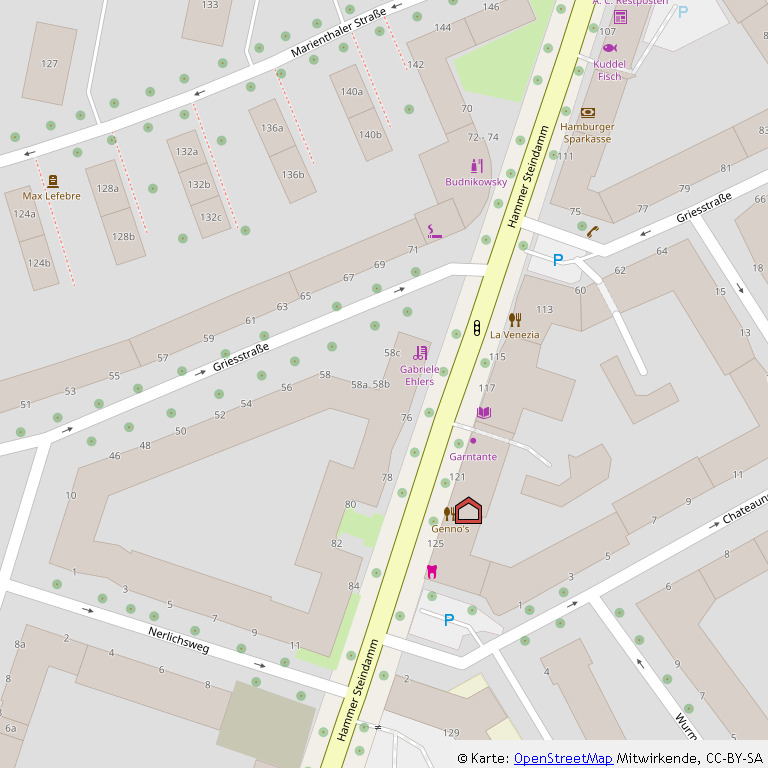 sanierter Ladenfläche Hammer Steindamm, verkehrsreiche Str.