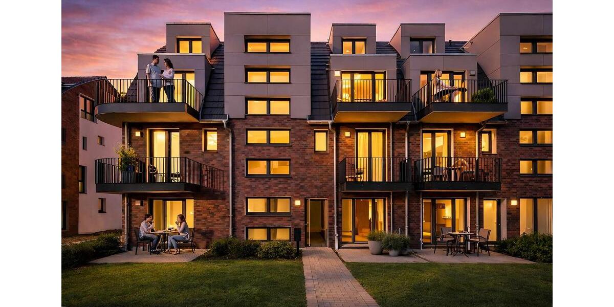 Exklusive Neubauwohnung mit eigenem Garten in Toplage von Poppenbüttel 3 zimmer