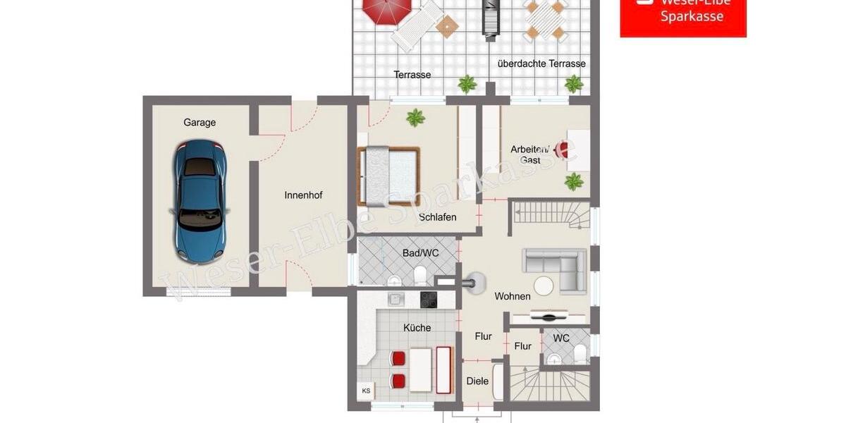 Bungalow Hamburg Altona - 5 Zimmer, 100 m&sup2;, 269.000&euro; | Angebot:26840482