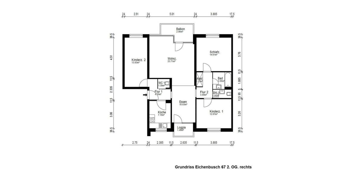 großzügige 4 Zimmerwohnung 4 zimmer