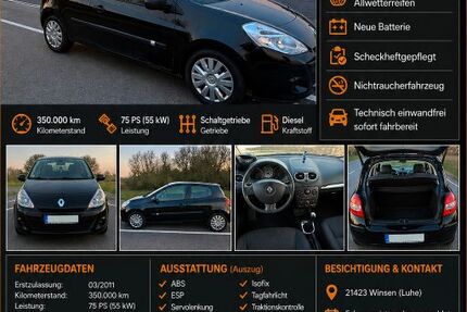 Renault Clio 350.000 km 2.900 &euro; Winsen (Luhe) 21423