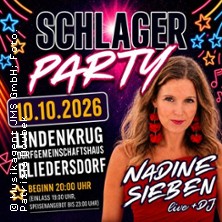 Schlagerparty 10.10.2026 Dorfgemeinschaftshaus Bliedersdorf