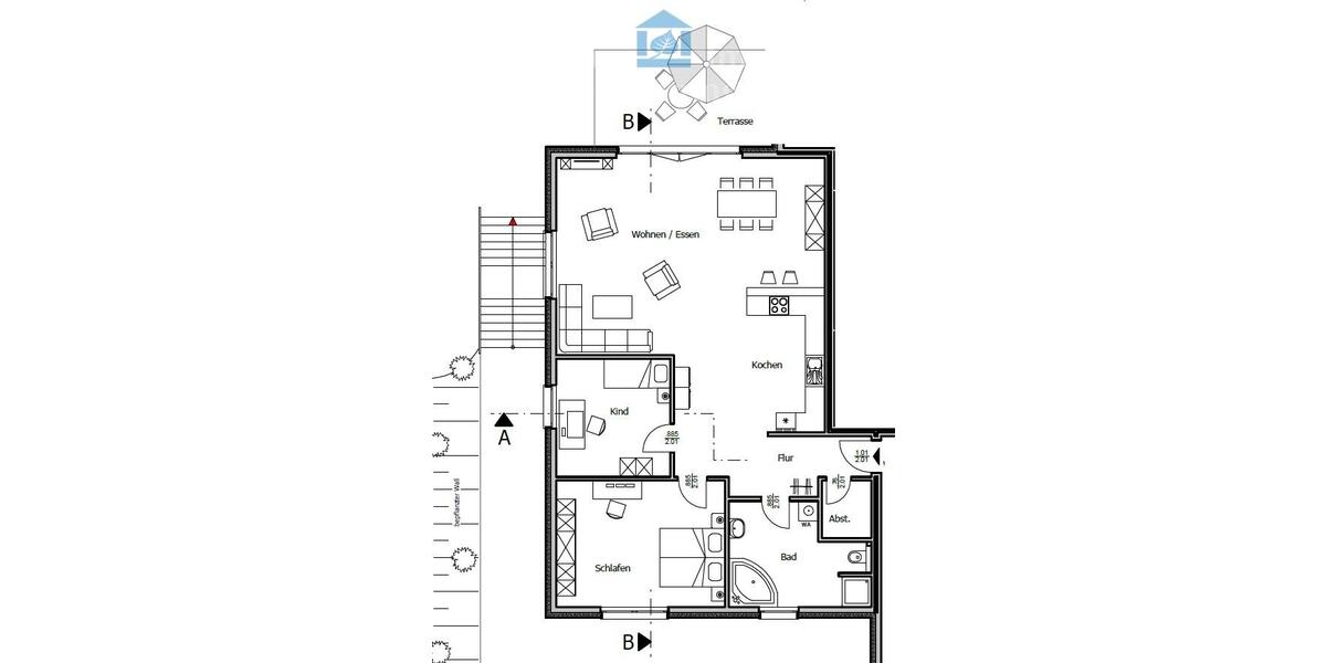 Erdgeschoßwohnung Buxtehude - 3 Zimmer, 122 m&sup2;, 1.300&euro; | Angebot:25646557