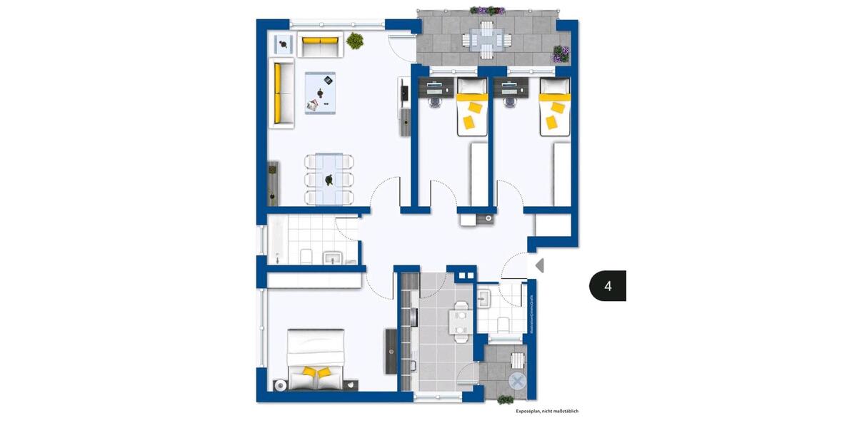 Top Rendite! Vermietete 4-Zi-Eigentumswohnung KAG Provisionsfrei 4 zimmer