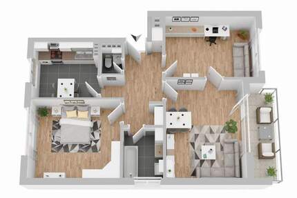 Wohnung Hamburg Lokstedt - 3 Zimmer, 74 m&sup2;, 429.000&euro; | Angebot:26092170