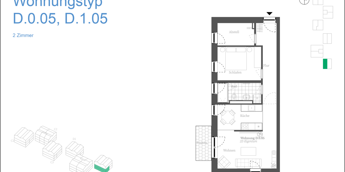 Wohnung zum Kaufen in Oststeinbek 348.000 € 63.39 m² 2 zimmer