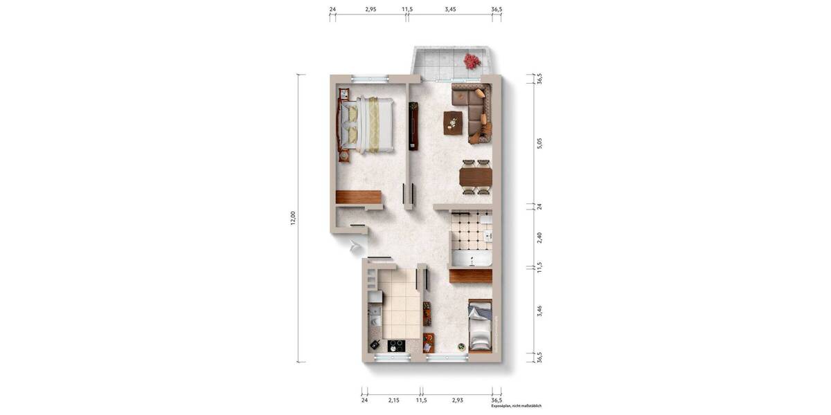 Etagenwohnung Hamburg Borgfelde - 3 Zimmer, 65 m&sup2;, 265.000&euro; | Angebot:26807202