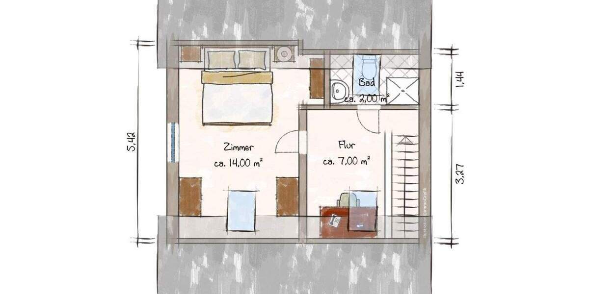 Etagenwohnung Hamburg Francop - 3 Zimmer, 82 m&sup2;, 905&euro; | Angebot:26331595