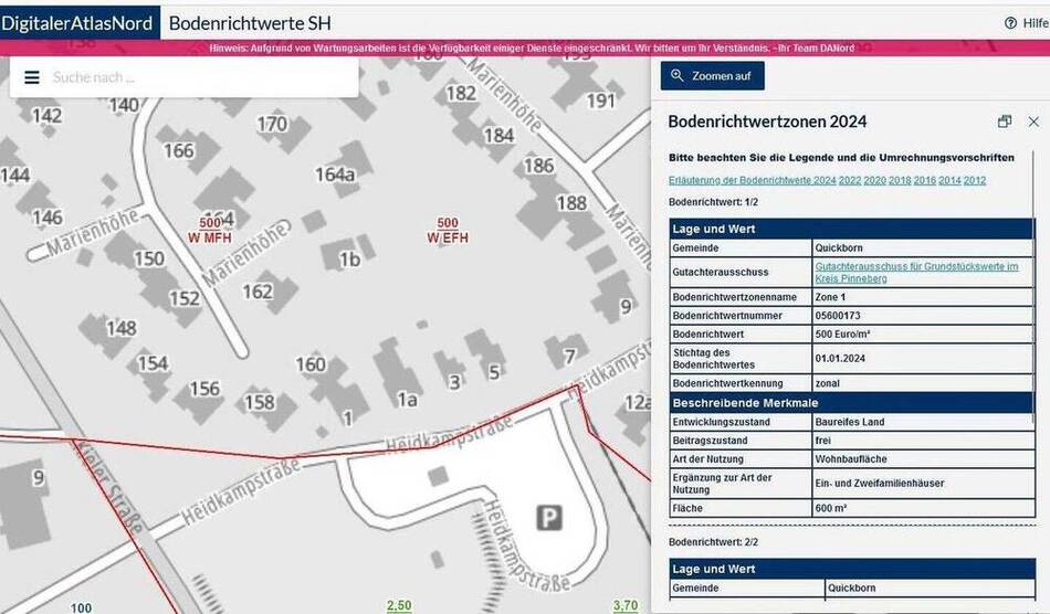 Baugrundstück EFHDHH in Quickborn in ruhiger Lage