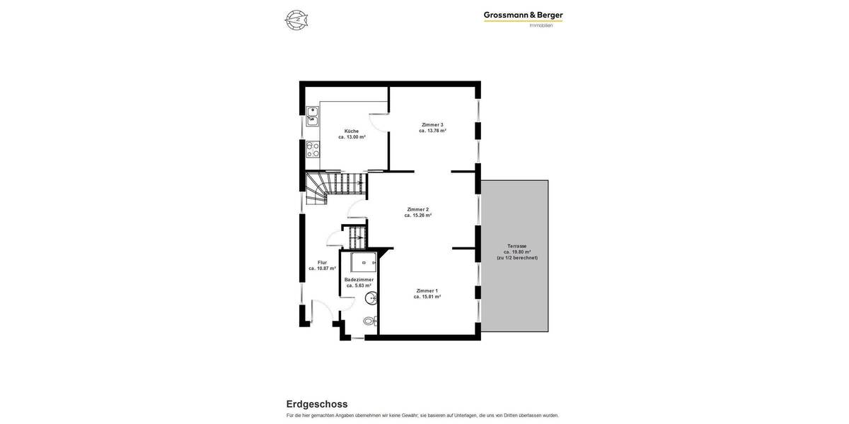 Einfamilienhaus Hamburg Blankenese - 6 Zimmer, 138 m&sup2;, 1.250.000&euro; | Angebot:26908240