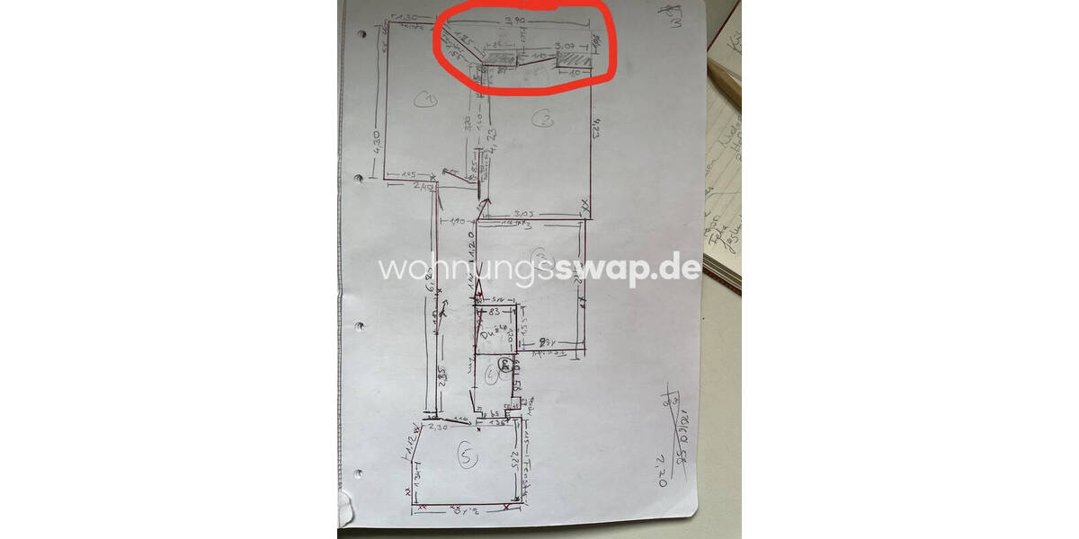 Etagenwohnung Hamburg Eimsbüttel - 3 Zimmer, 53 m&sup2;, 664&euro; | Angebot:26478658