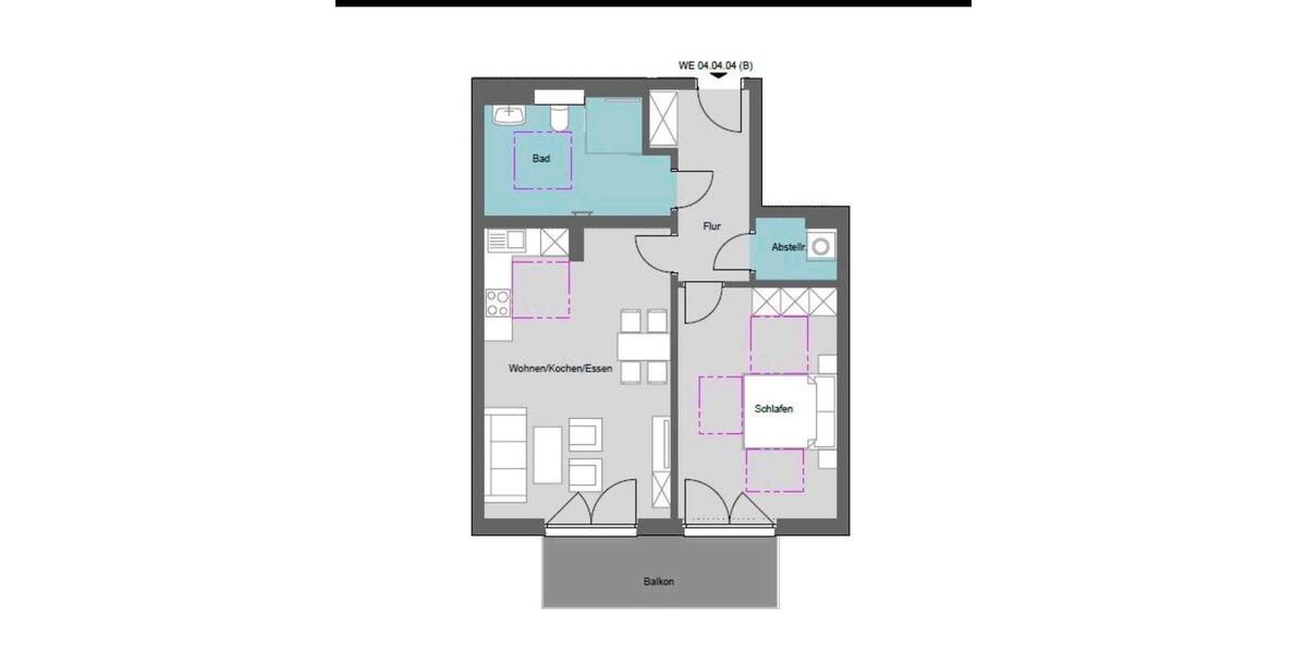 Etagenwohnung Hamburg Billwerder - 2 Zimmer, 62 m&sup2;, 1.570&euro; | Angebot:26162387