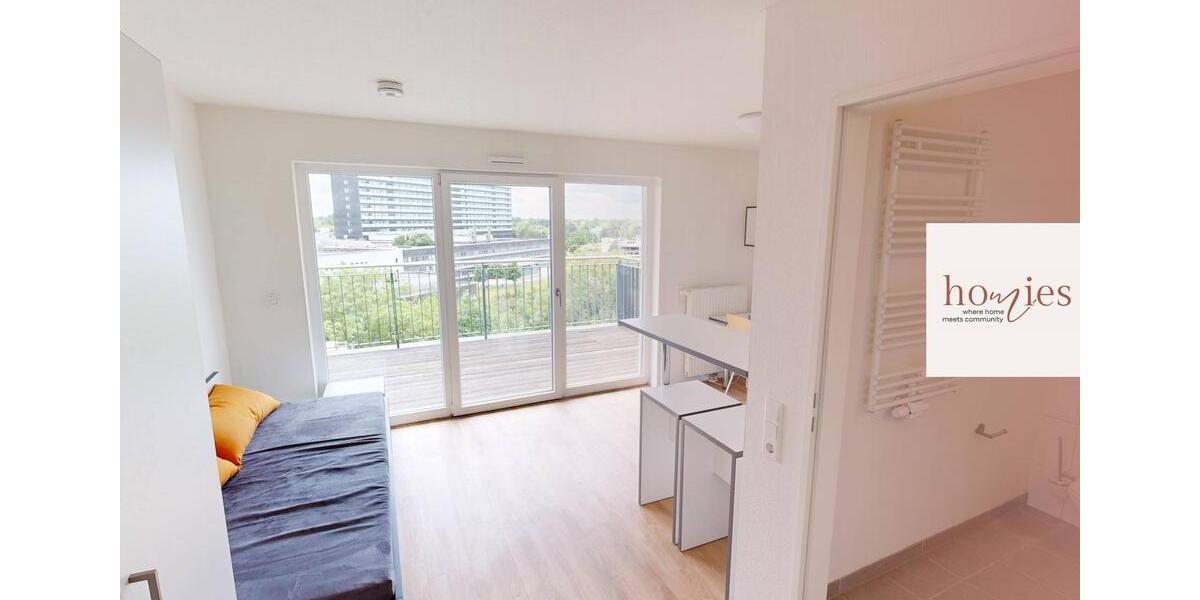 KOMFORT UND STIL: Möbliertes 1-Zimmer-Studentenapartment mit DACHTERRASSE und ALL-IN-MIETE in Ottensen 1 zimmer