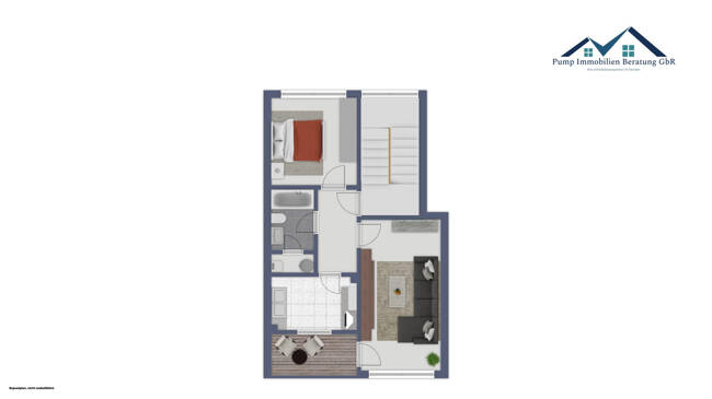 Etagenwohnung Pinneberg Quellental - 2 Zimmer, 53 m&sup2;, 138.000&euro; | Angebot:26276412