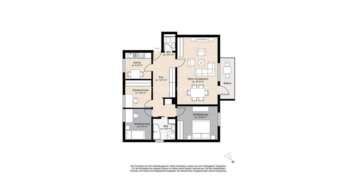 Etagenwohnung Norderstedt Garstedt - 4 Zimmer, 106 m&sup2;, 330.000&euro; | Angebot:25701927