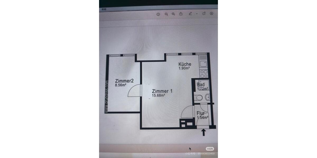 Dachgeschoßwohnung Hamburg Wandsbek - 1.5 Zimmer, 30 m&sup2;, 180.000&euro; | Angebot:26924400