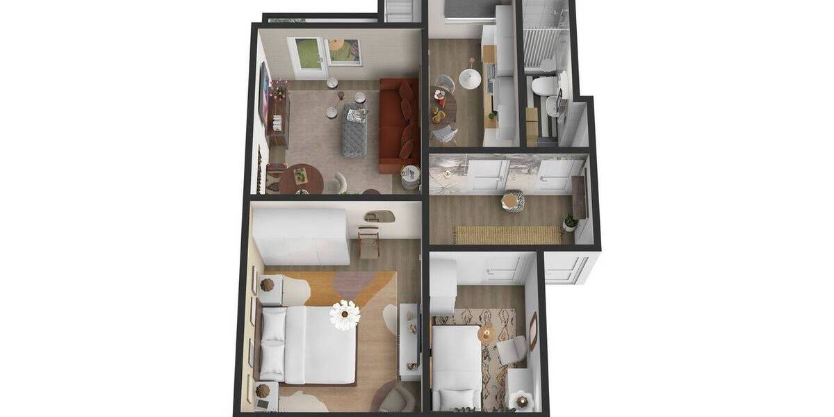 Etagenwohnung Hamburg Hamm - 3 Zimmer, 54 m&sup2;, 769&euro; | Angebot:26289860