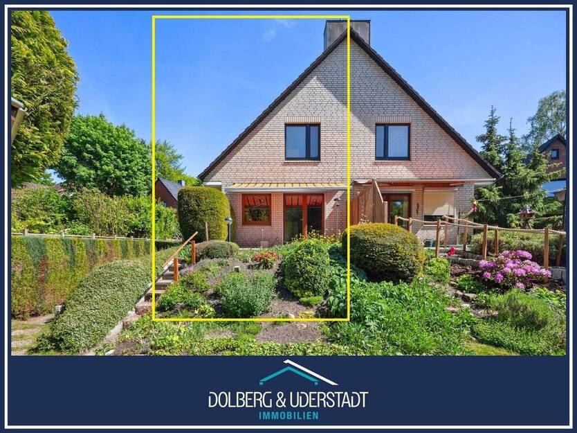 Doppelhaushälfte im ruhigen Wohngebiet mit grünem Garten