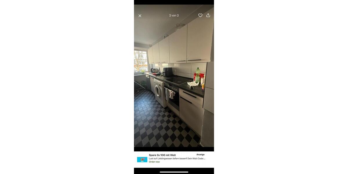 Etagenwohnung Hamburg Eimsbüttel - 2 Zimmer, 65 m&sup2;, 1.500&euro; | Angebot:26355495