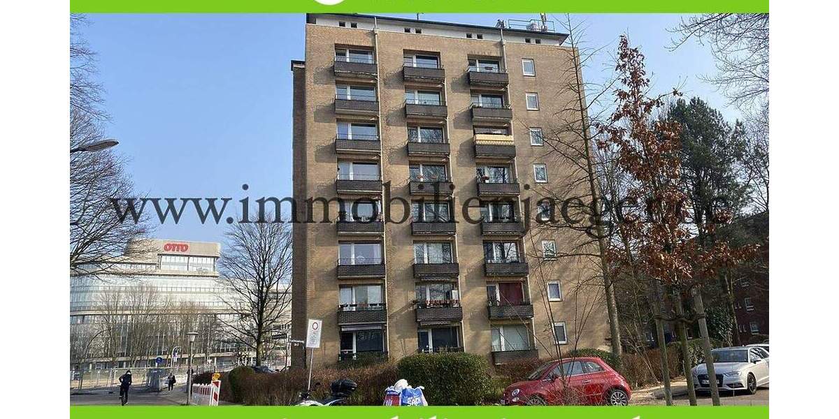 Bramfeld Nähe OTTO-Zentrale -Hochhaus- Neu renoviertes 1-Zimmer-Apartement mit Balkon - Hochparterre 1 zimmer