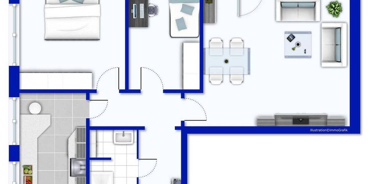 Etagenwohnung Hamburg Lohbrügge - 2 Zimmer, 72 m&sup2;, 279.000&euro; | Angebot:25686231
