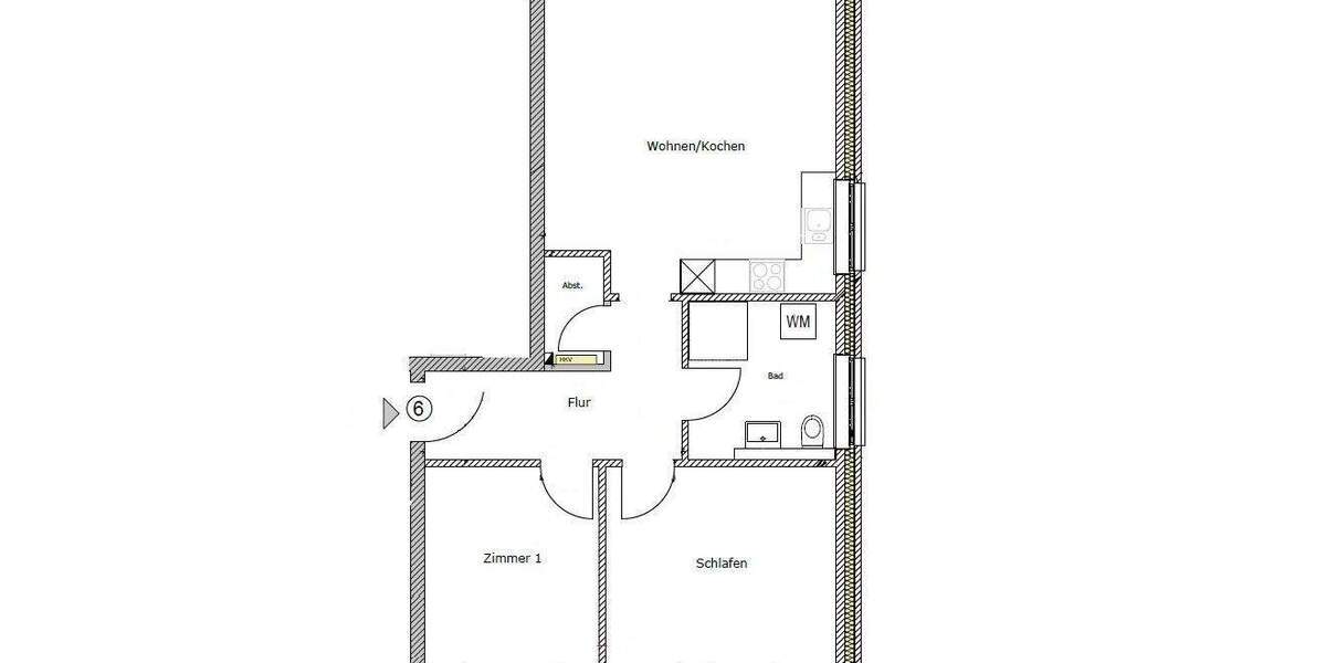 Etagenwohnung Hamburg Kirchwerder - 3 Zimmer, 70 m&sup2;, 1.150&euro; | Angebot:25897646