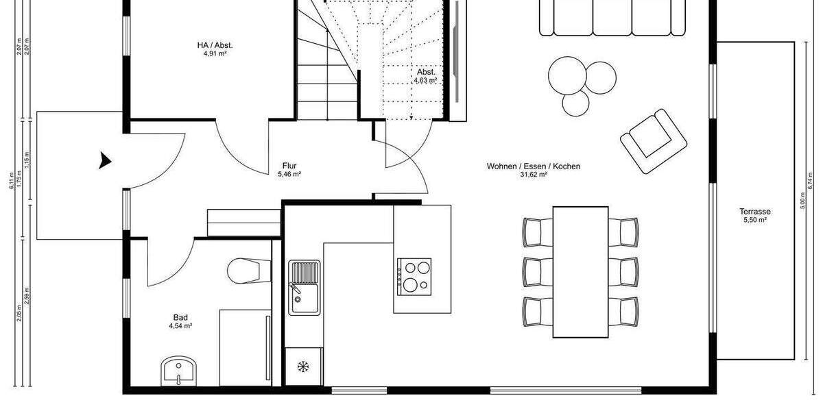 Doppelhaushälfte Hamburg Iserbrook - 4 Zimmer, 112 m&sup2;, 3.000&euro; | Angebot:25156407