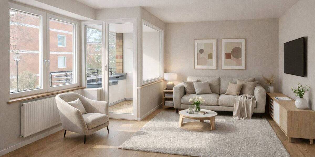 Etagenwohnung Hamburg Sasel - 2 Zimmer, 73 m&sup2;, 439.000&euro; | Angebot:26814648
