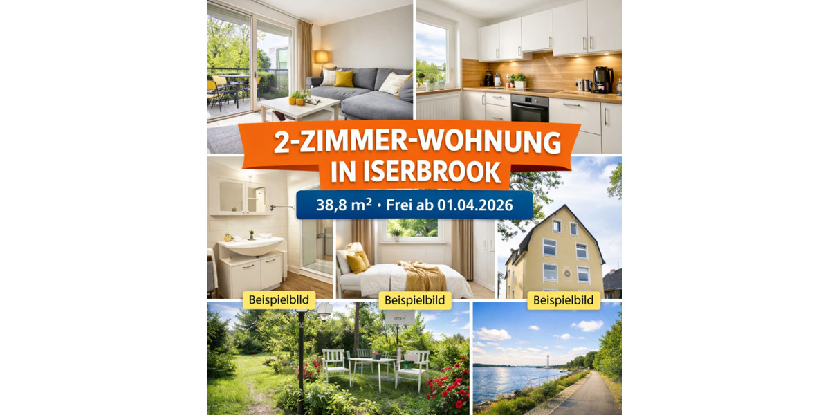 Helle 2-Zimmer-DG Wohnung in Iserbrook gut angebunden von Privat 2 zimmer