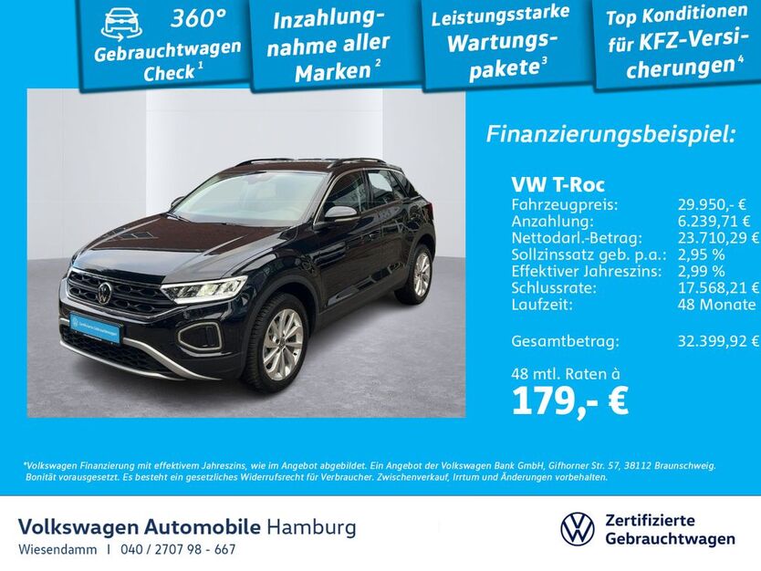 VW T-Roc 11.515 km 29.930 € Hamburg 22303