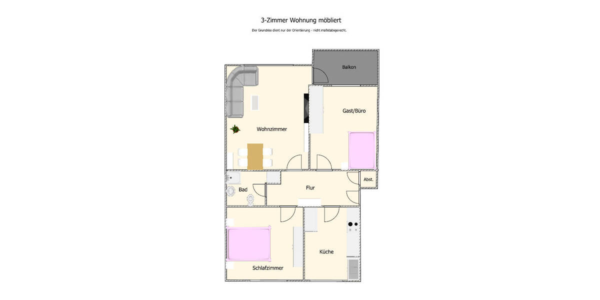 Etagenwohnung Hamburg Niendorf - 3 Zimmer, 64 m&sup2;, 1.650&euro; | Angebot:26129456