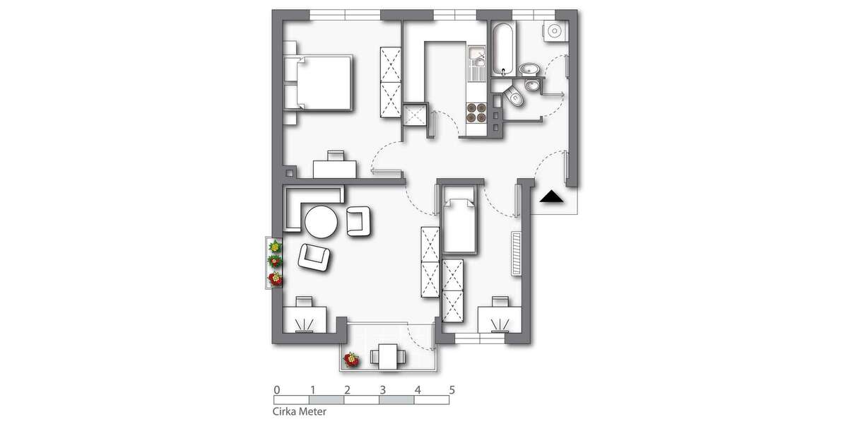 Etagenwohnung Uetersen Klosterbezirk - 3 Zimmer, 63 m&sup2;, 569&euro; | Angebot:26284192