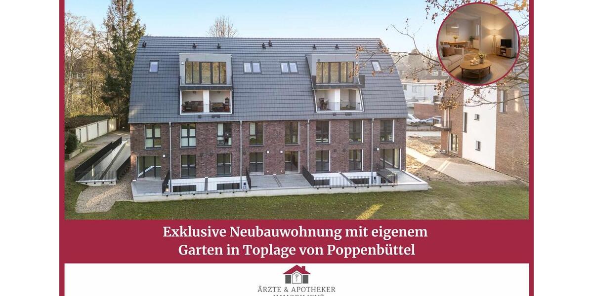Erdgeschoßwohnung Hamburg Wandsbek - 3 Zimmer, 90 m&sup2;, 2.015&euro; | Angebot:26350378