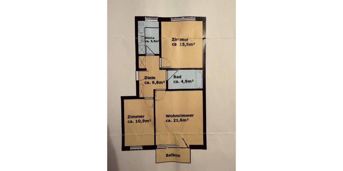 Etagenwohnung Hamburg Lokstedt - 3 Zimmer, 68 m&sup2;, 345.000&euro; | Angebot:26065032