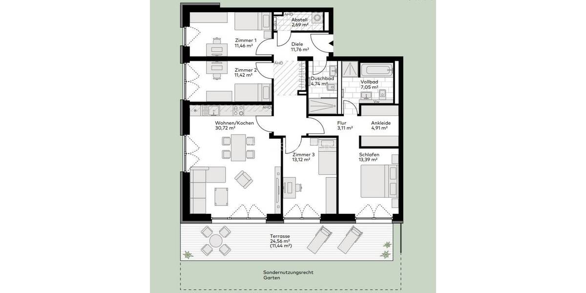 Etagenwohnung Pinneberg - 5 Zimmer, 125 m&sup2;, 2.199&euro; | Angebot:26260903