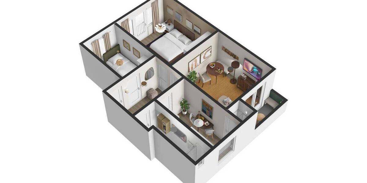 Etagenwohnung Hamburg Hamm - 3 Zimmer, 54 m&sup2;, 769&euro; | Angebot:26686590
