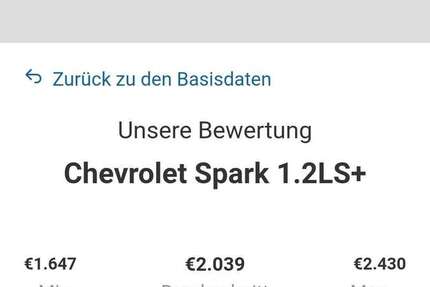 Chevrolet Spark 144.821 km 1.111 € Hamburg 22045