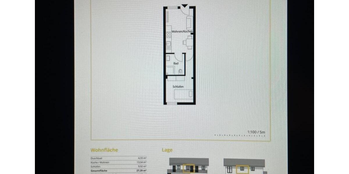 Kernsanierte voll möblierte Wohnung zu vermieten, HH Langenhorn 2 zimmer