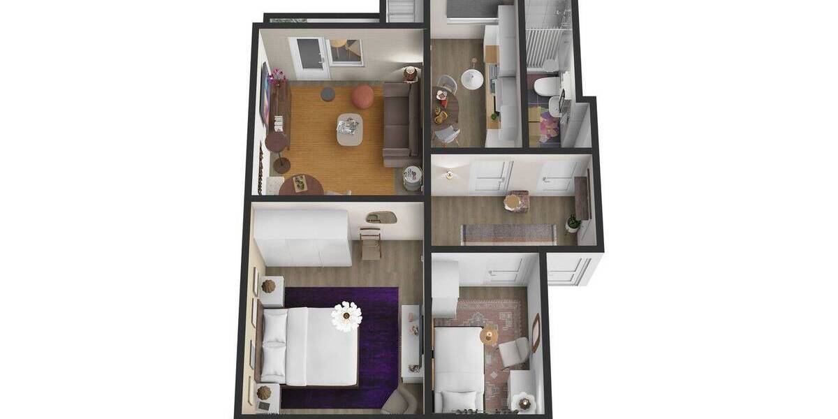 Etagenwohnung Hamburg Hamm - 3 Zimmer, 54 m&sup2;, 769&euro; | Angebot:26686590