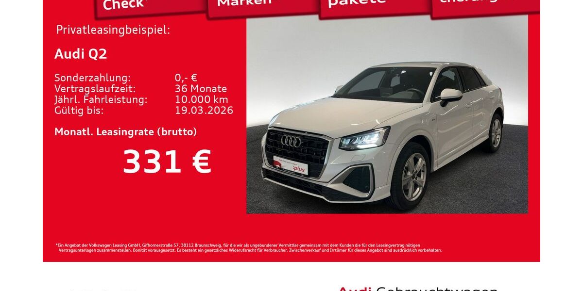 Audi Q2 5.998 km 32.220 &euro; Hamburg 20537