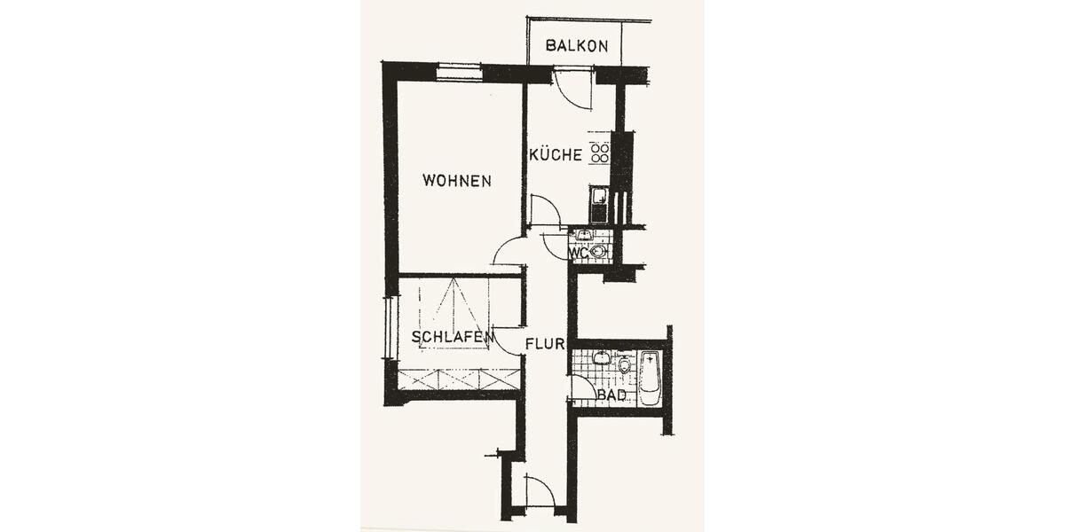Hochparterre Hamburg Hohenfelde - 2 Zimmer, 56 m&sup2;, 499.000&euro; | Angebot:26087750