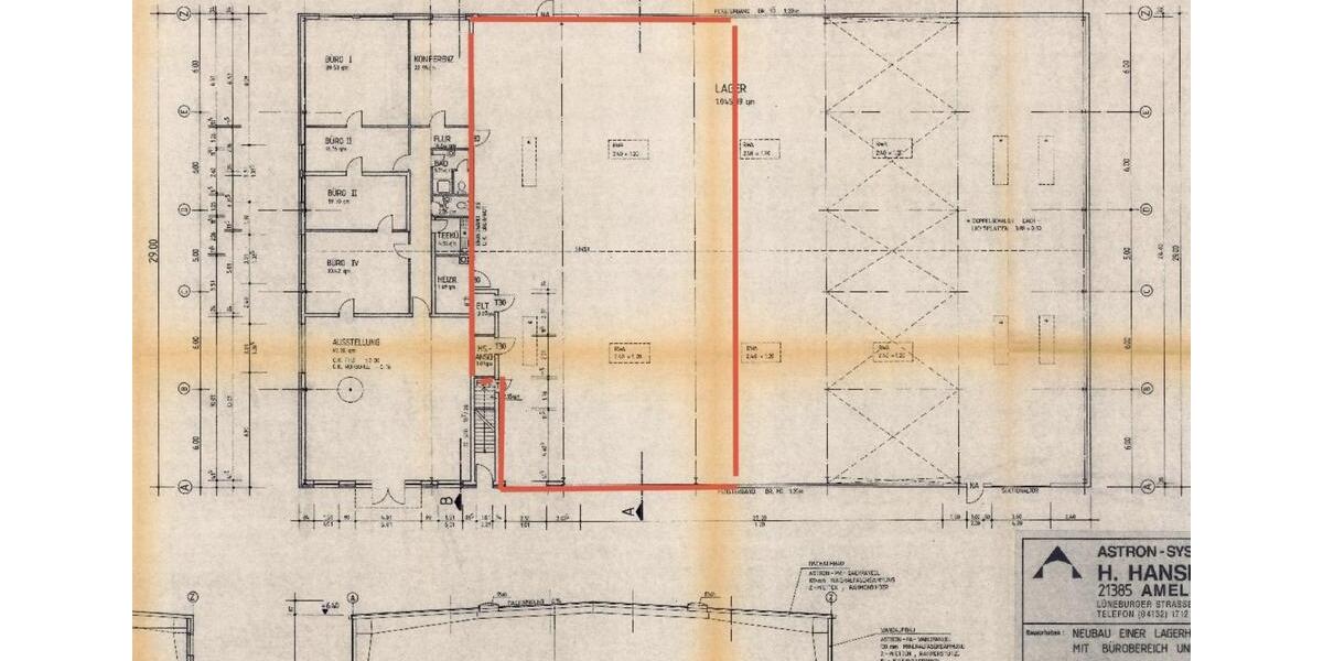 Top Lager- & Produktionshalle, Büro, Regale, Stapler zimmer