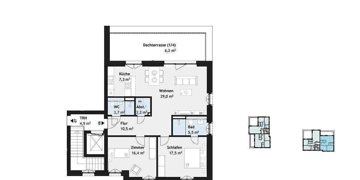 Etagenwohnung Hamburg Poppenbüttel - 3 Zimmer, 98 m&sup2;, 799.900&euro; | Angebot:26309652