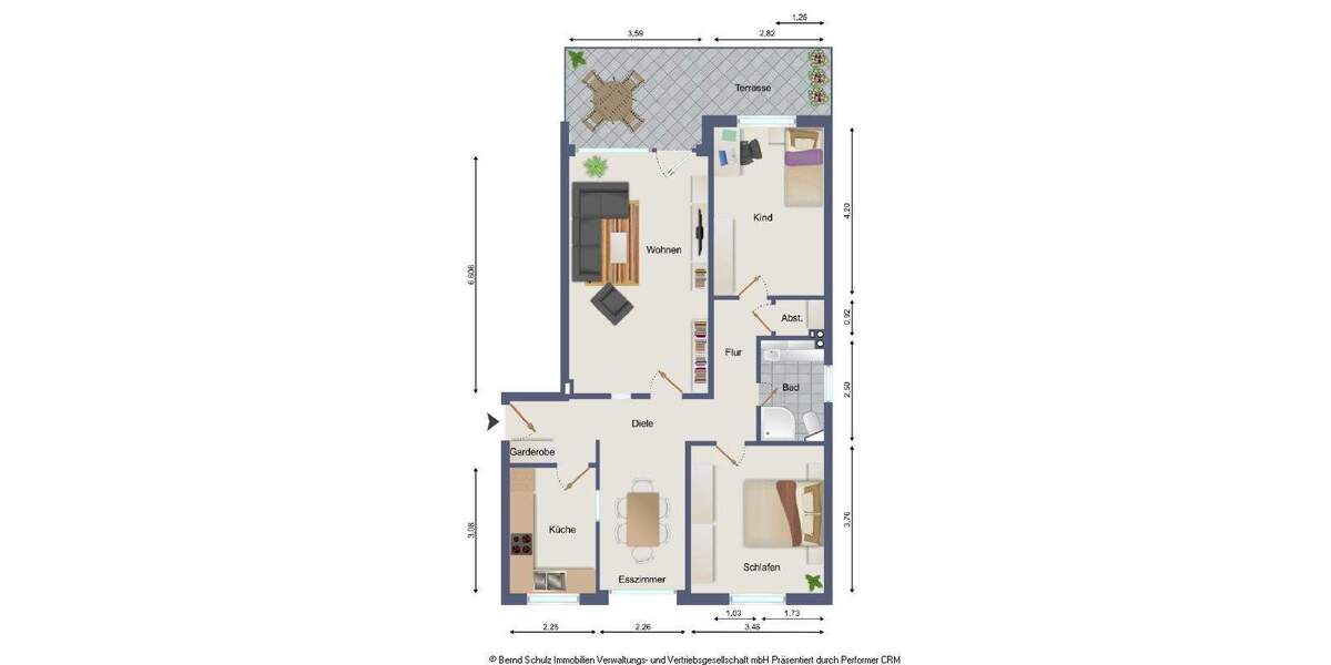 Etagenwohnung Rellingen - 3 Zimmer, 83 m&sup2;, 299.000&euro; | Angebot:25706076