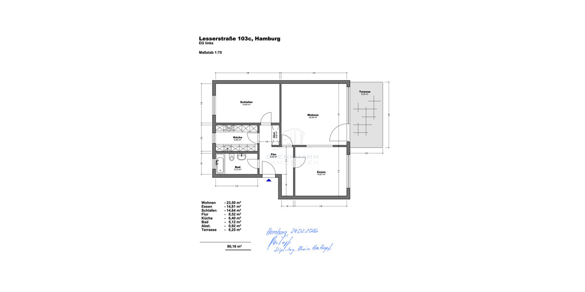 Einfamilienhaus Hamburg Wandsbek - 3 Zimmer, 329.000&euro; | Angebot:25797041