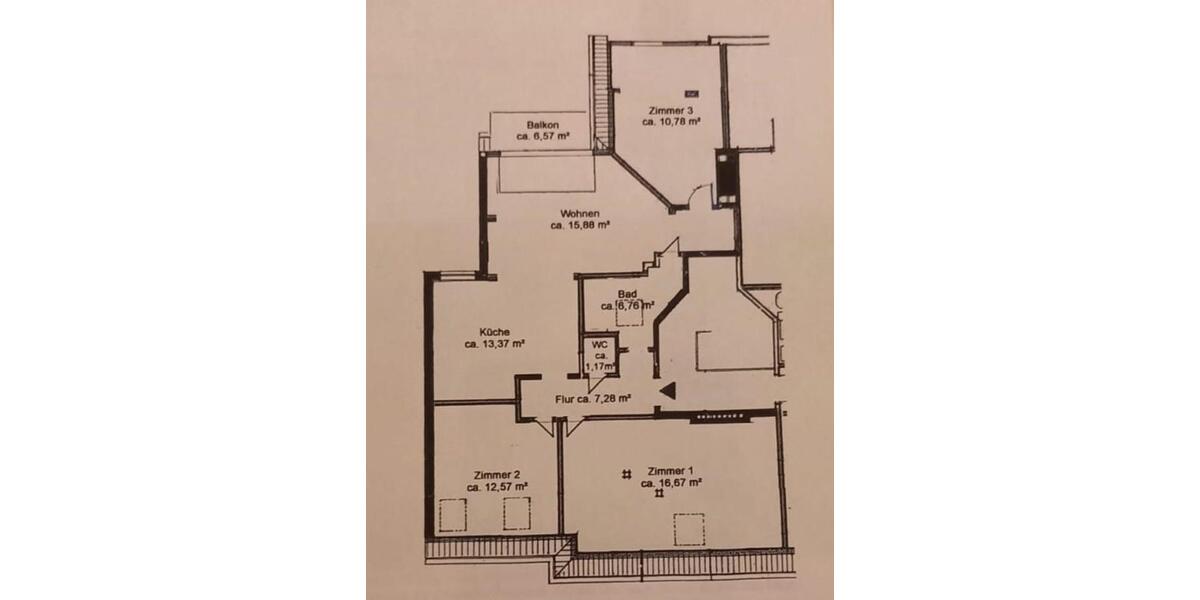 Dachgeschoßwohnung Hamburg Eimsbüttel - 3.5 Zimmer, 86 m&sup2;, 740.000&euro; | Angebot:25017068