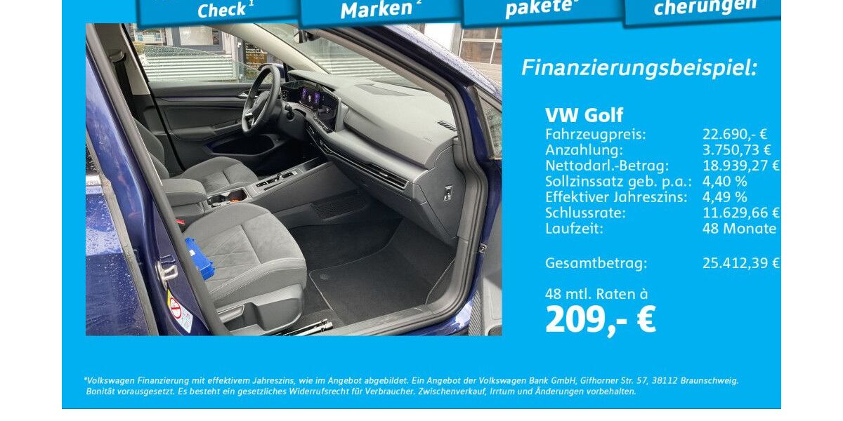 VW Golf 55.704 km 22.290 &euro; Glinde 21509