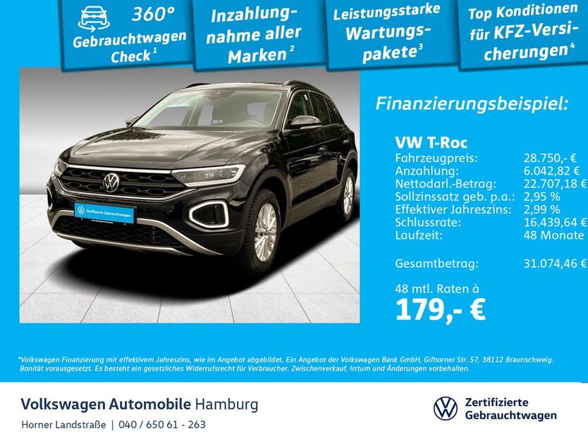 VW T-Roc 16.227 km 28.450 € Hamburg 22111