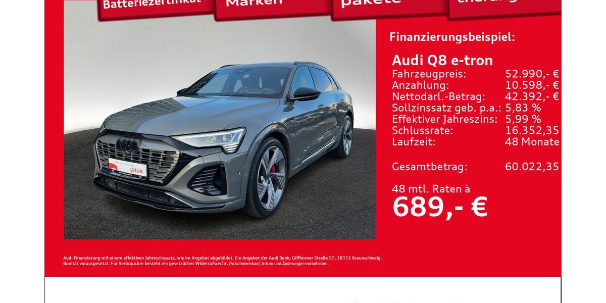 Audi Q8 e-tron 46.931 km 52.990 &euro; Hamburg 22419